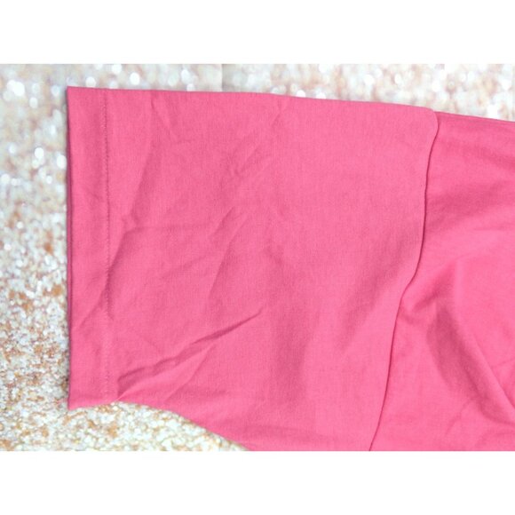 Vintage Hanes Womens Size XL Pink Single Stitch T Shirt CIDC Kids Graphic - Picture 7 of 8